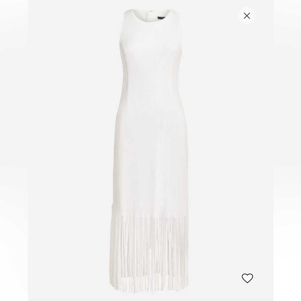 J. Crew White Sequin Fringe Shift Dress - Picture 7 of 7